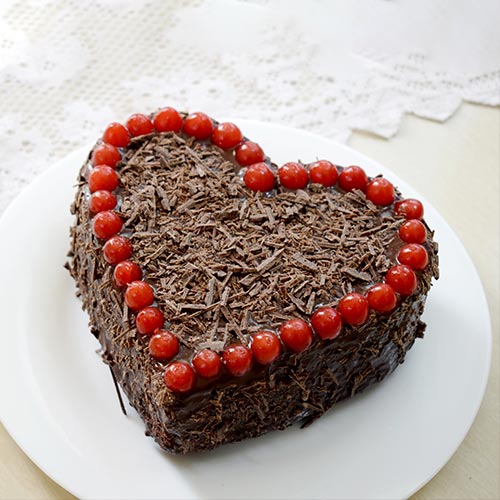 Chocolatey Heart Cake
