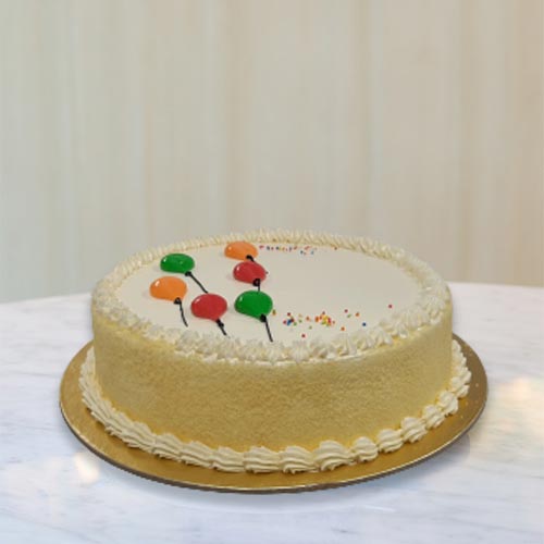 Order Plain Vanilla Birthday Cake Online | YummyCake