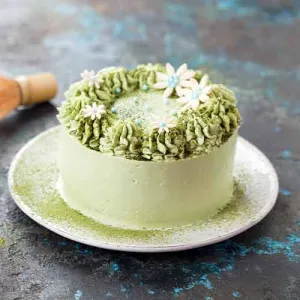 Pandan Floral Cake